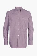 COLORFUL GINGHAM SHIRT (Wine)